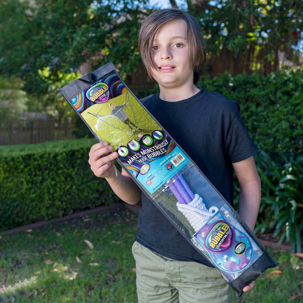 Pop Giant Bubble Stix Kids Science Interactive Outdoor Toy Set 6+