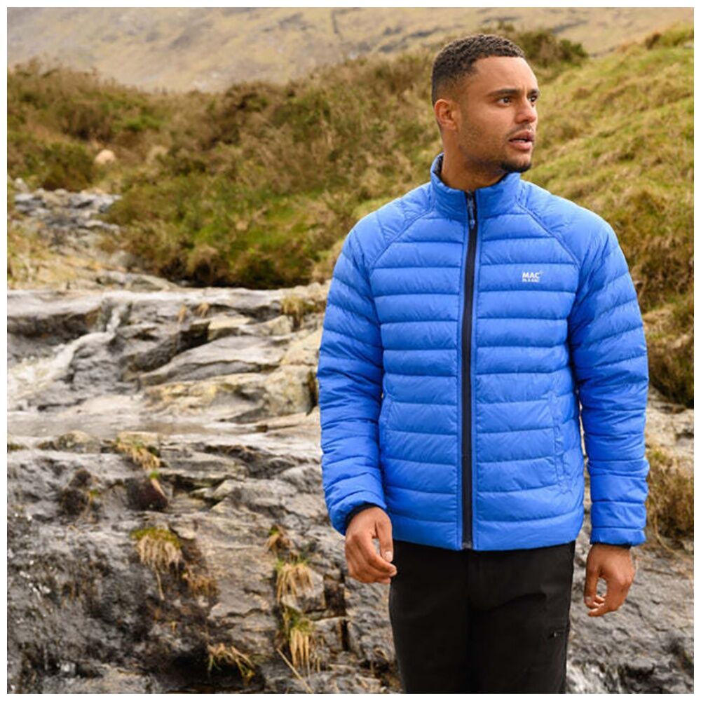 Mac In A Sac Adult Mens Polar Reversible Down Jacket - Navy/Saxe XXXL