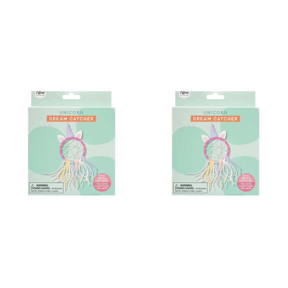 2PK NPW Gifts DIY Unicorn Dream Catcher Kids Craft Kit