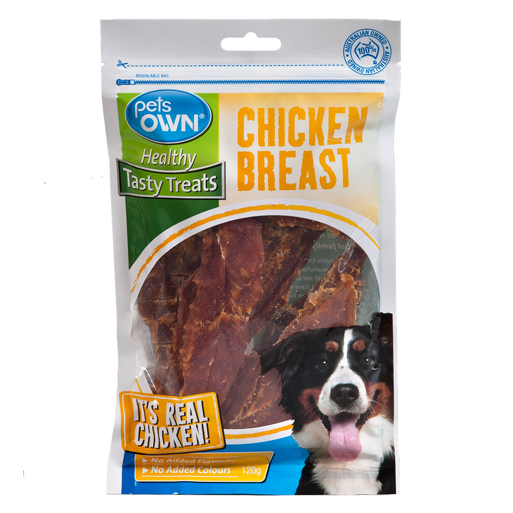 2PK Pets Own Chicken Breast Healthy Tasty Dog Treats 120g