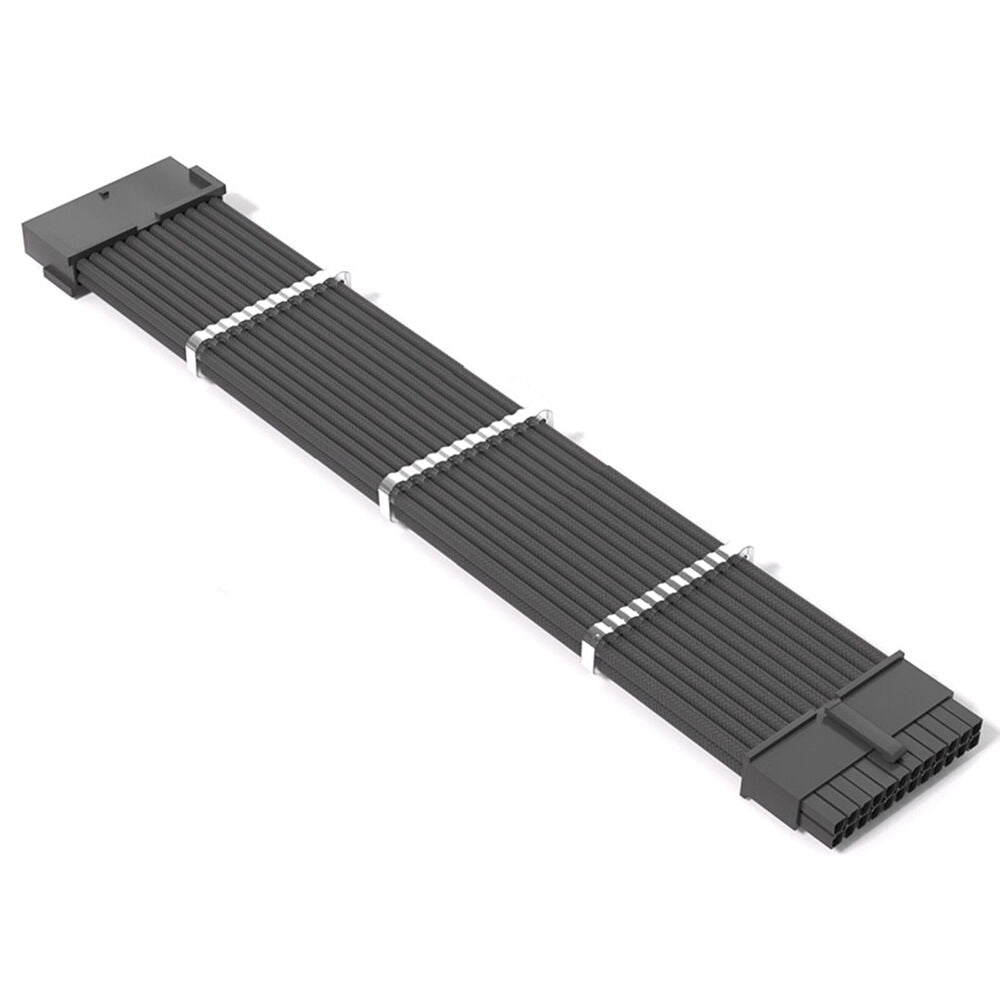 2PK Cruxtec PP-24P4-30BK A-TX 24Pin Male to Female Cable 30cm Black