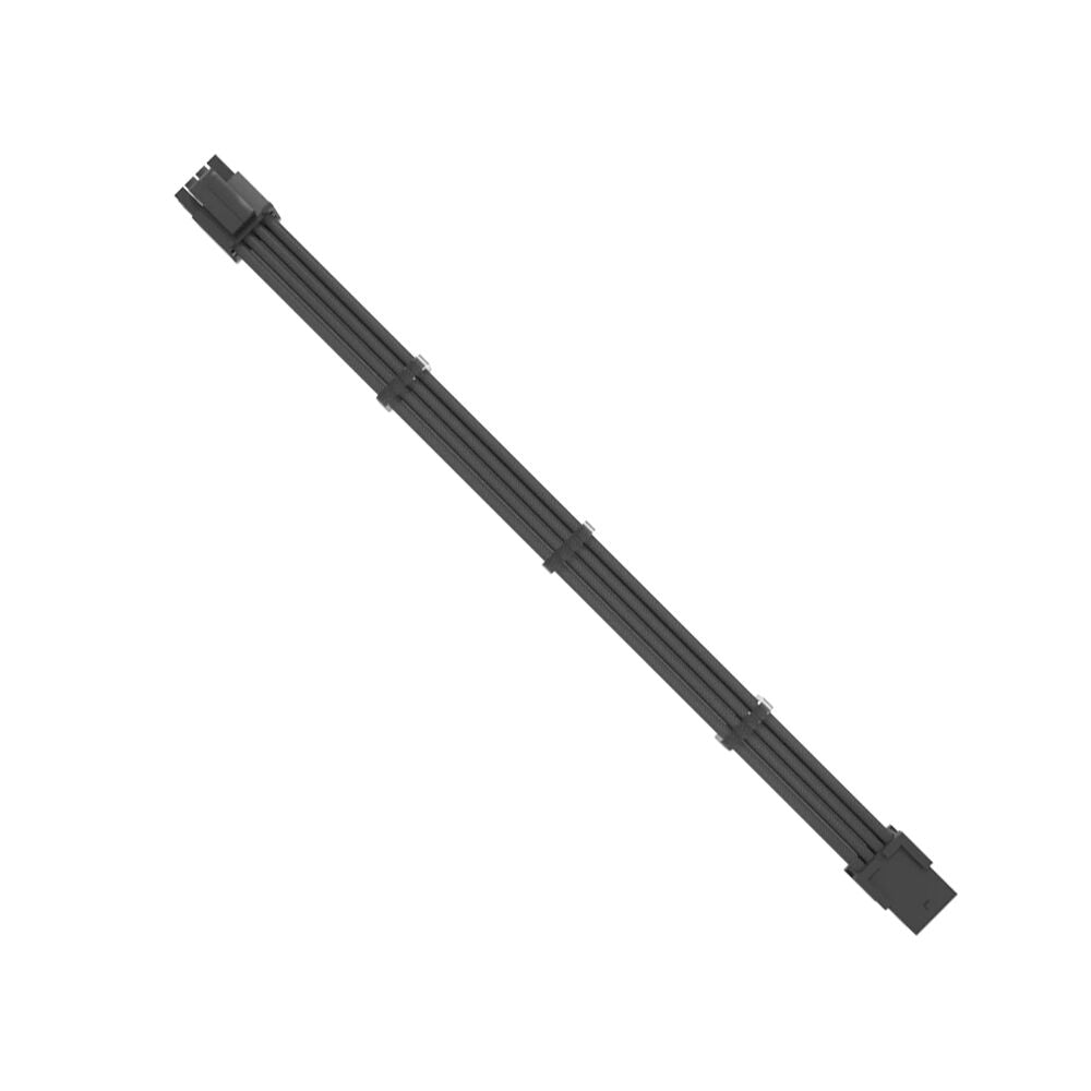 3PK Cruxtec PP-8P44-30BK CPU 8Pin Female to 4+4Pin Male Cable 30cm Black