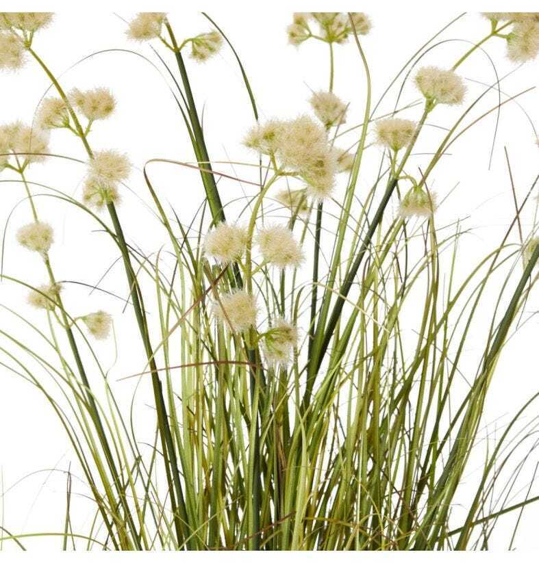 E Style 91cm Grass Pom Pom Reed Artificial Potted Plant - Green