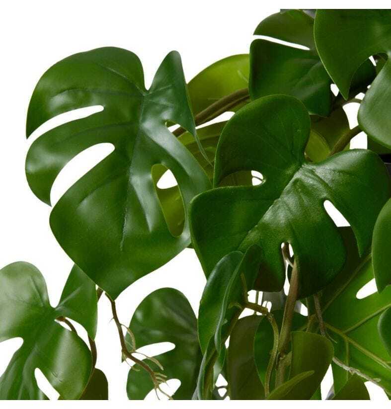 E Style 84cm Monstera Hanging Artificial Potted Plant - Green