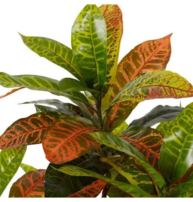 E Style 100cm Croton Potted Artificial Plant Decor - Green
