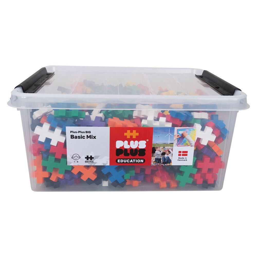 600pc Plus-Plus BIG Mix Education Building Blocks STEM Toy Kids 3y+