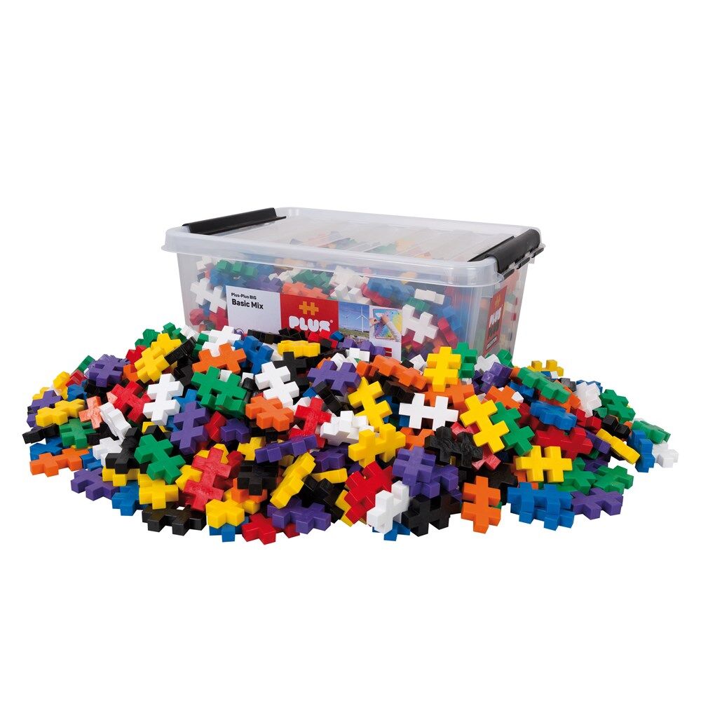 600pc Plus-Plus BIG Mix Education Building Blocks STEM Toy Kids 3y+