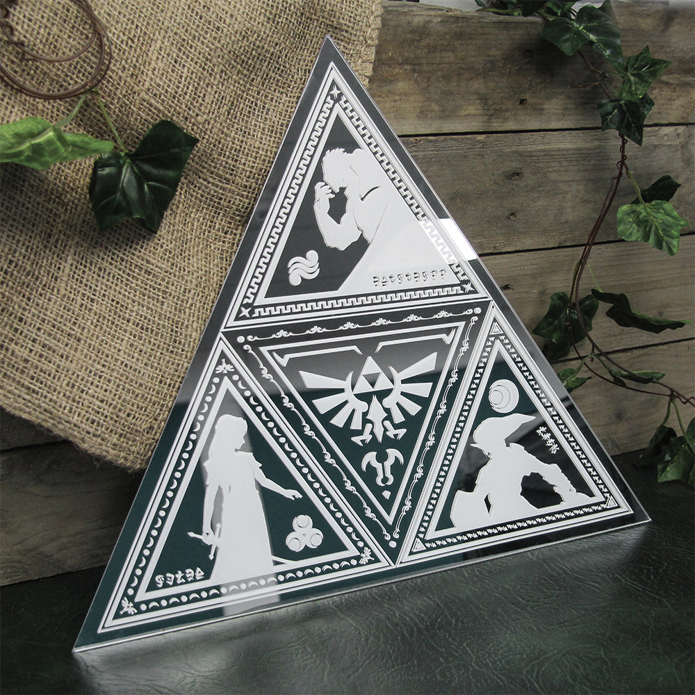 Paladone 39cm Zelda Triforce Mirror Teen/Adult Gift Memorabilia Wall Decor