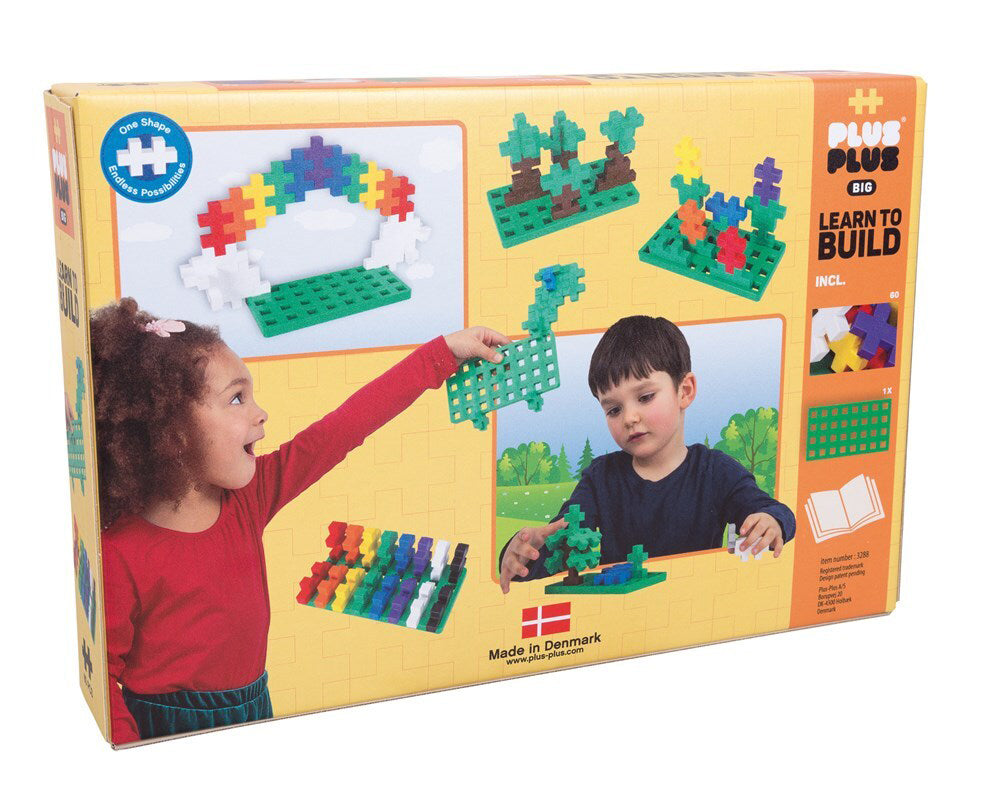 60pc Plus Plus Big Learn to Build 3D Puzzle Building Toy 12m+