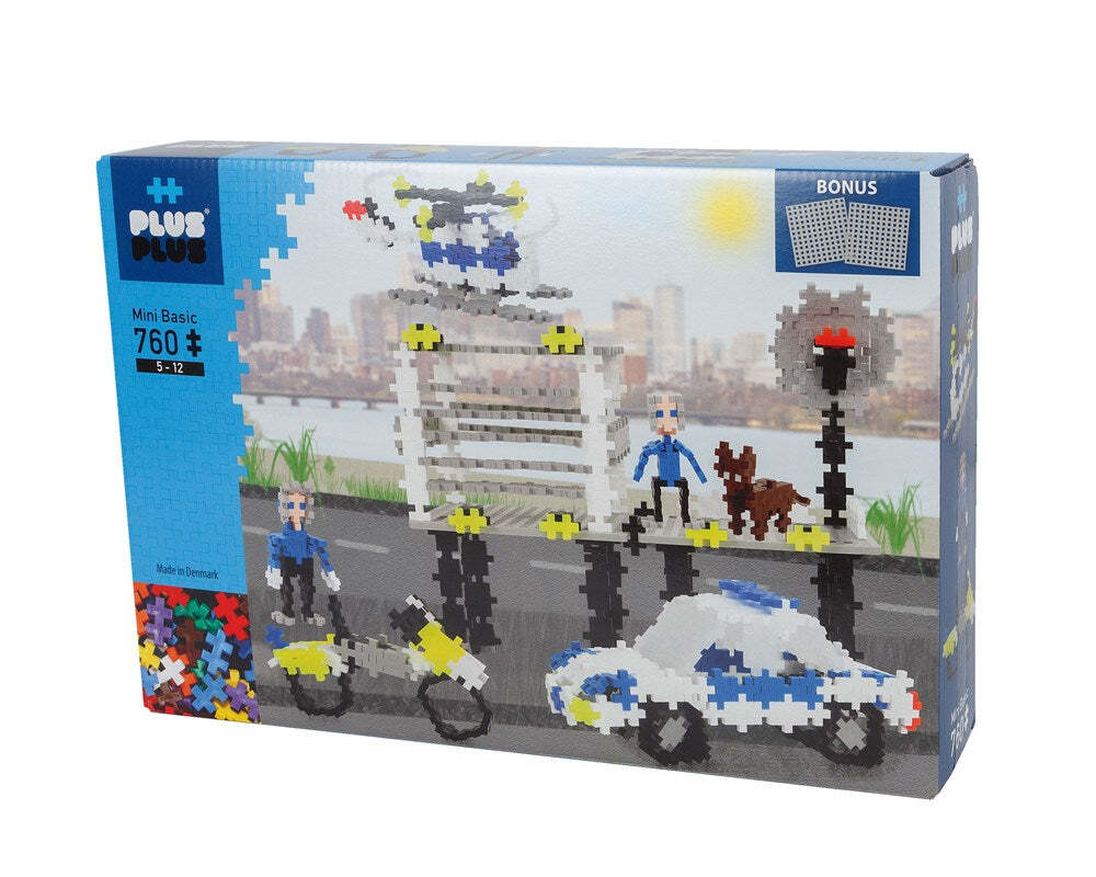 760pc Plus Plus Basic Police Kids/Toddler Toy 5y+
