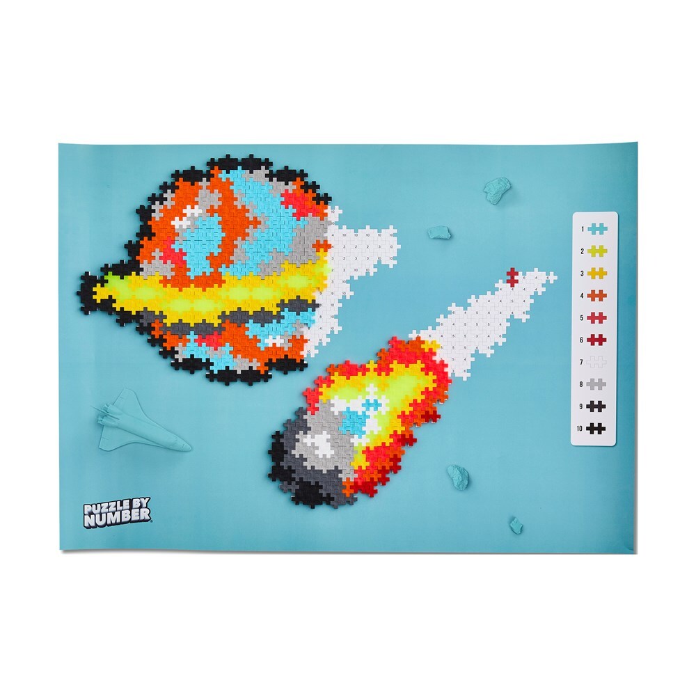 500pc Plus-Plus Puzzle by Number Space Kids Creative Toy 5y+