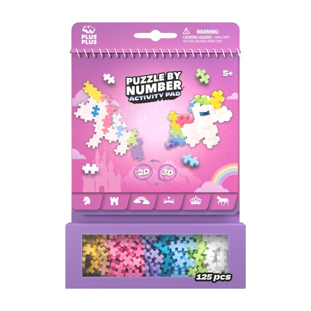 125pc Plus-Plus Activity Pad Fairy Tale Building Blocks STEM Toy 5y+