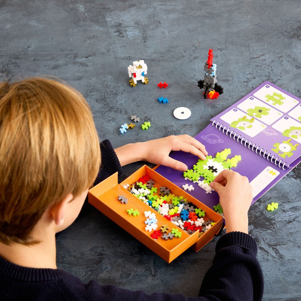 125pc Plus-Plus Activity Pad Space Building Blocks STEM Toy 5y+