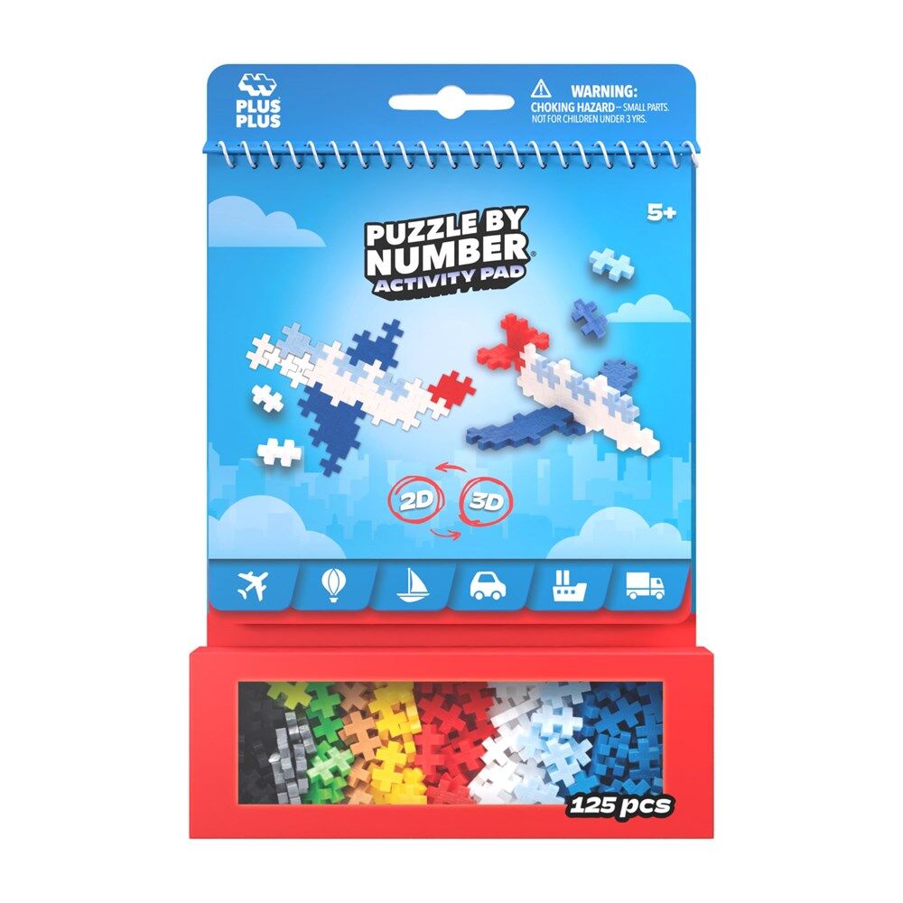 Plus-Plus Activity Pad Transportation Building Blocks Toy Kids 5y+