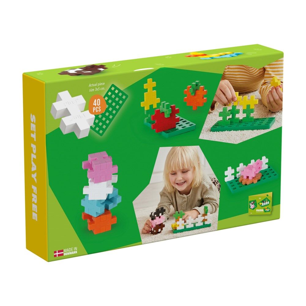50pc Plus-Plus Big Farm Activity Building Blocks Toys Kids 5y+