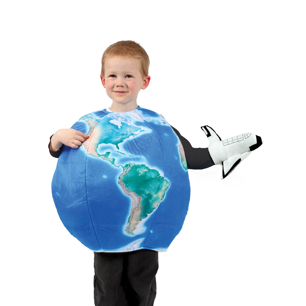 Rubies Size Earth In Space Globe w/ Plush Puppet Plane Kids Costume