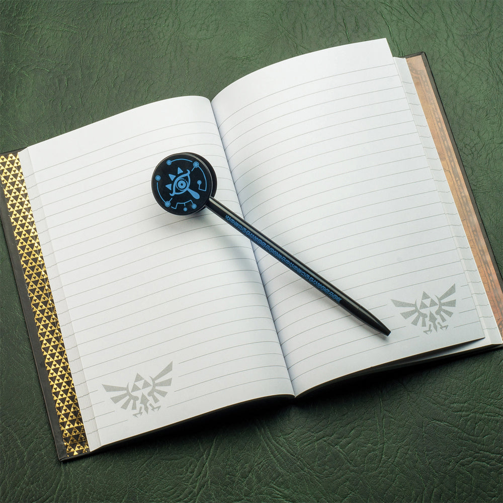 2PK Paladone 18cm Legend of Zelda Shiekah Eye Ball Point Pen w/ Topper Gift