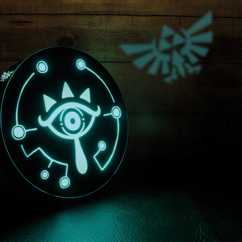 Paladone 20cm Zelda Sheikah Eye Projection Light Bedroom/Bedside Table Lamp