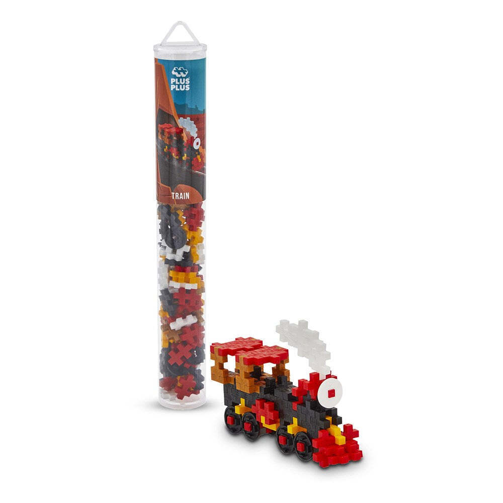 2PK 100pc Plus-Plus Tube Train Build Puzzle Kids/Toddler Toy 5y+