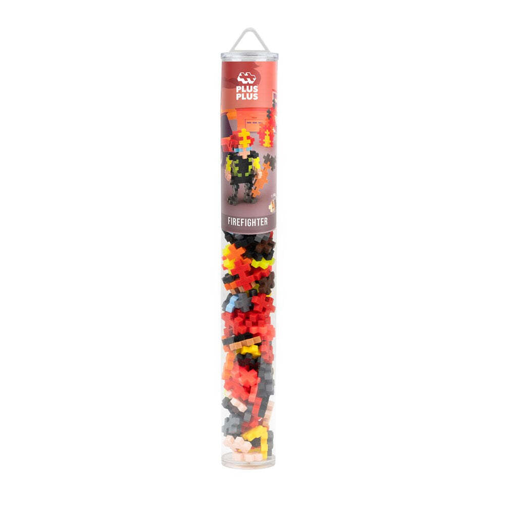 100pc Plus Plus 3.5x28cm Everyday Heroes Firefighter 3D Puzzle 5y+