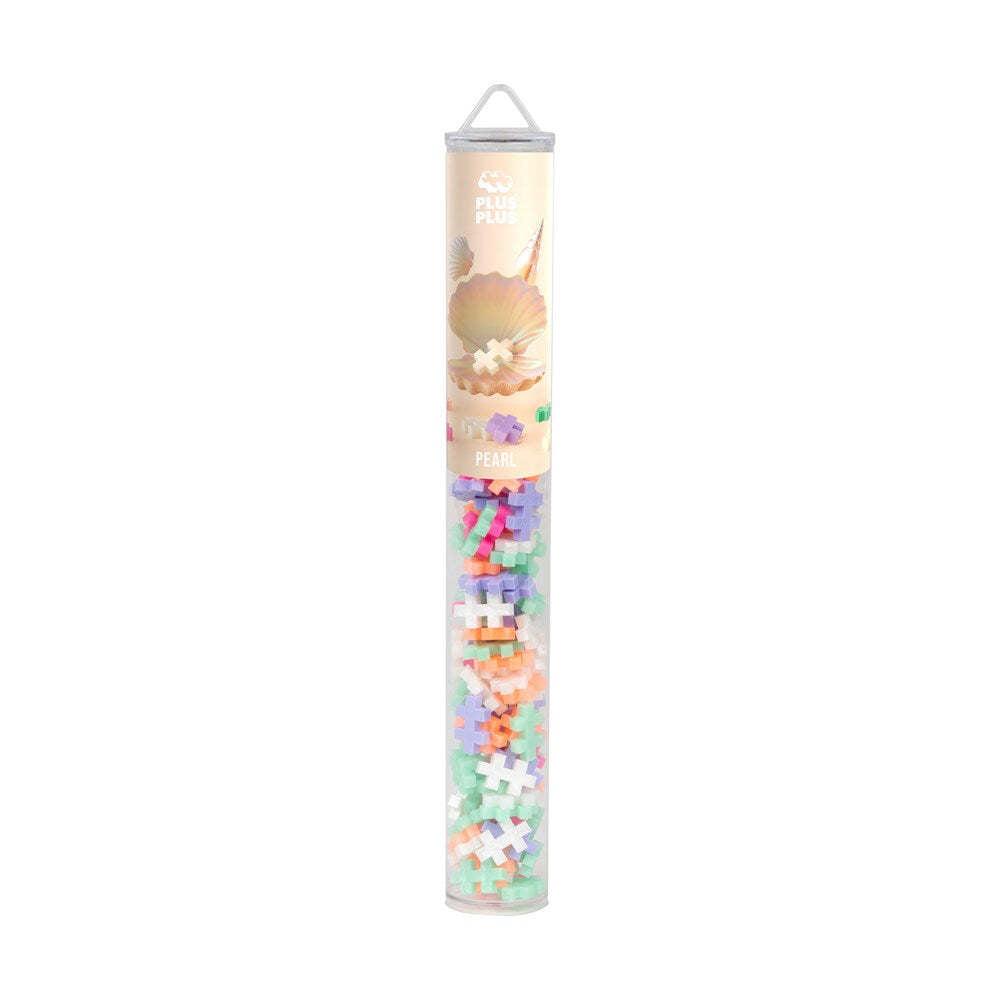 100pc Plus Plus 3.5x28cm Pearl Mix Building Toy 5y+