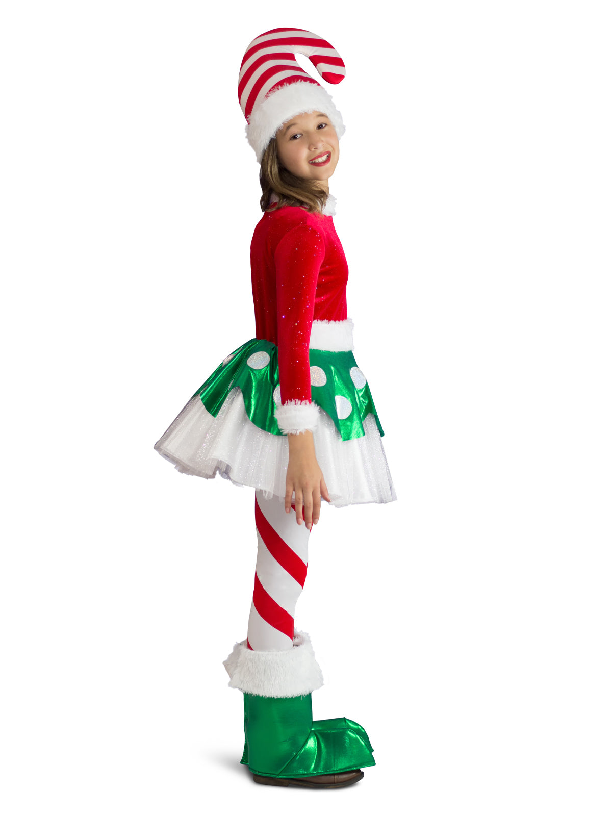 Princess Paradise Candy Cane Elf Princess Dress Up Costume - Size M
