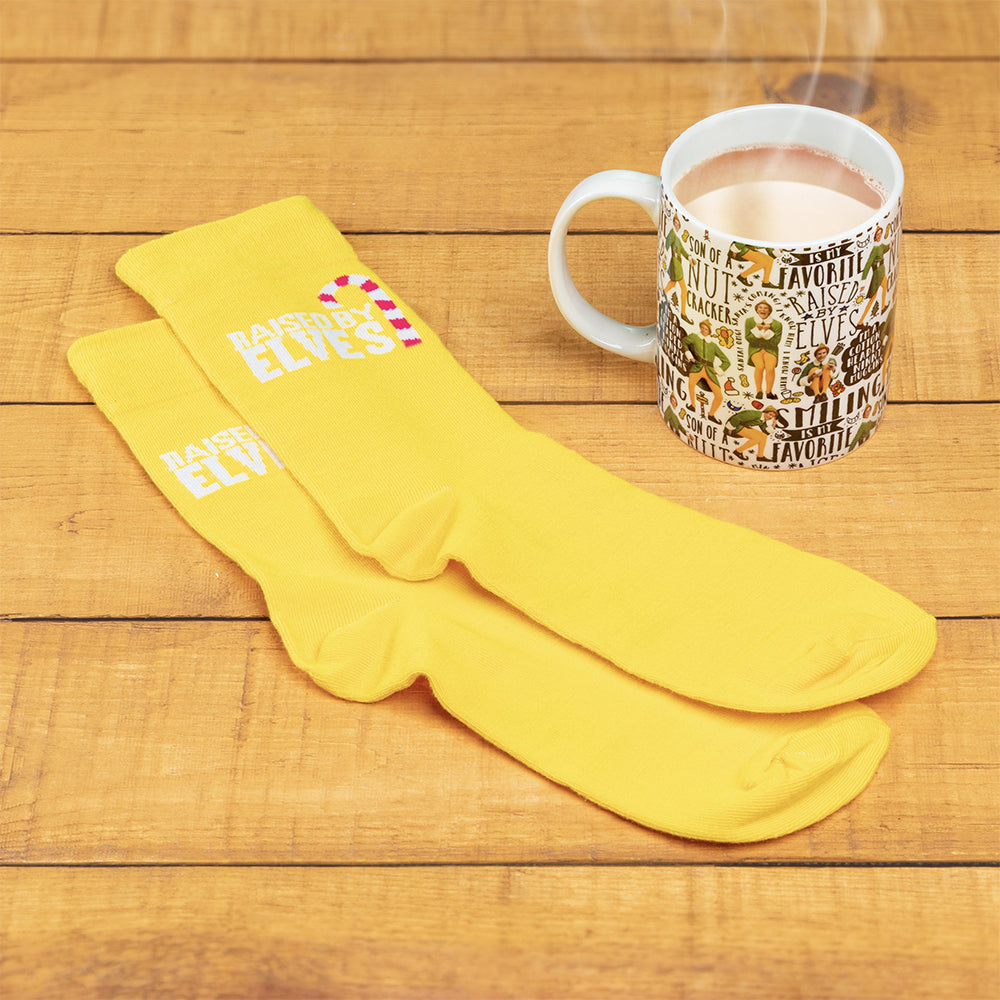 Paladone 300ml Ceramic Elf Mug & Socks Kids/Children Christmas Party Gift