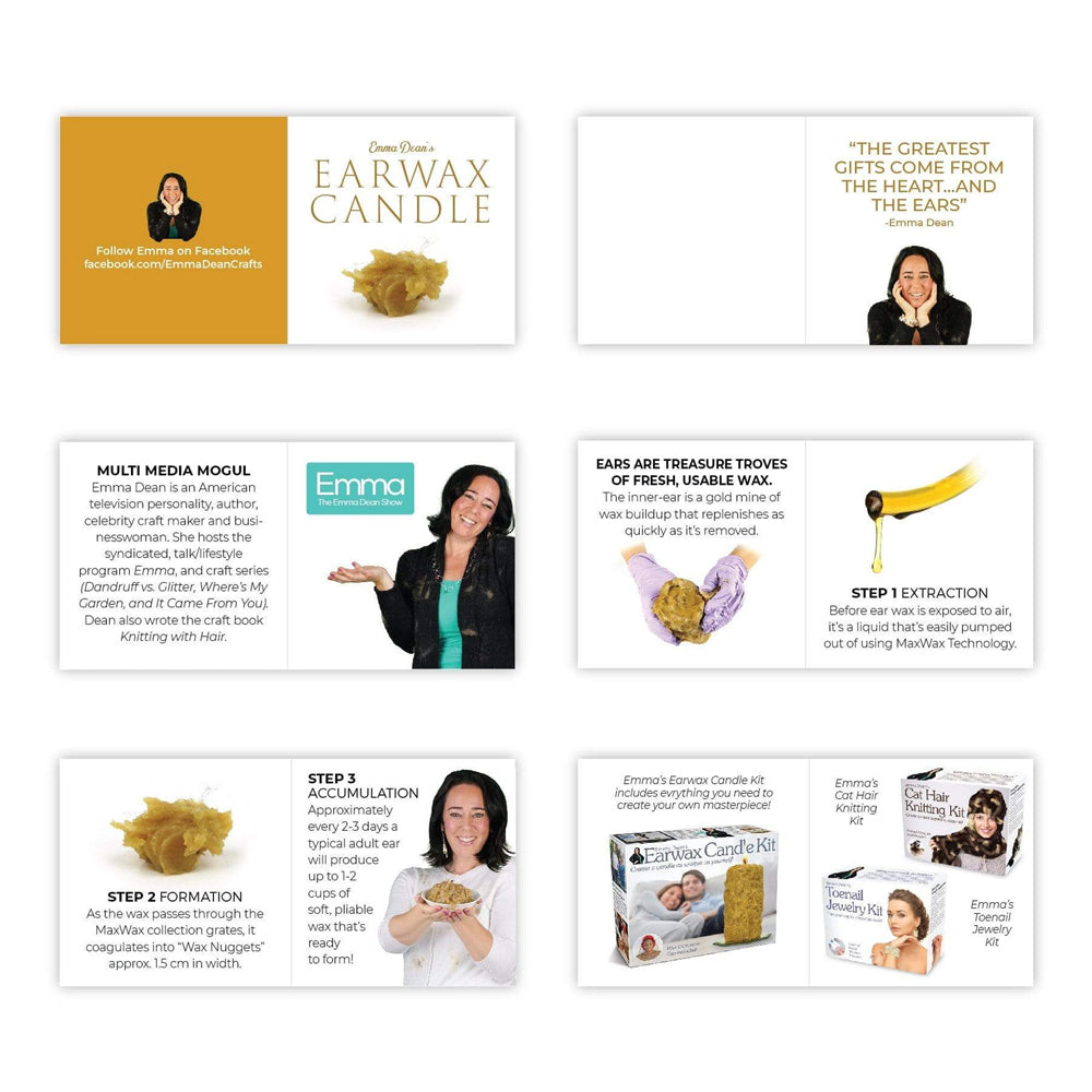 PRANK-O 9cm Earwax Scented Candle Home Fragrance Amber Scent
