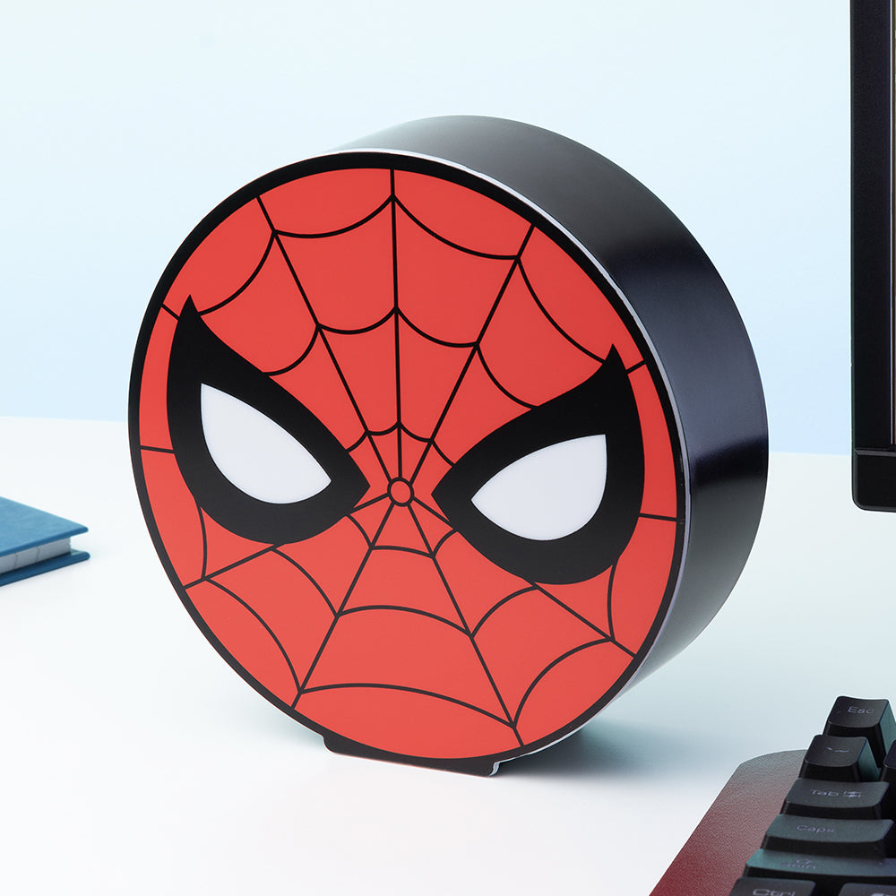 Paladone 16cm Spiderman Round Box Light Kids/Children Bedside Lamp