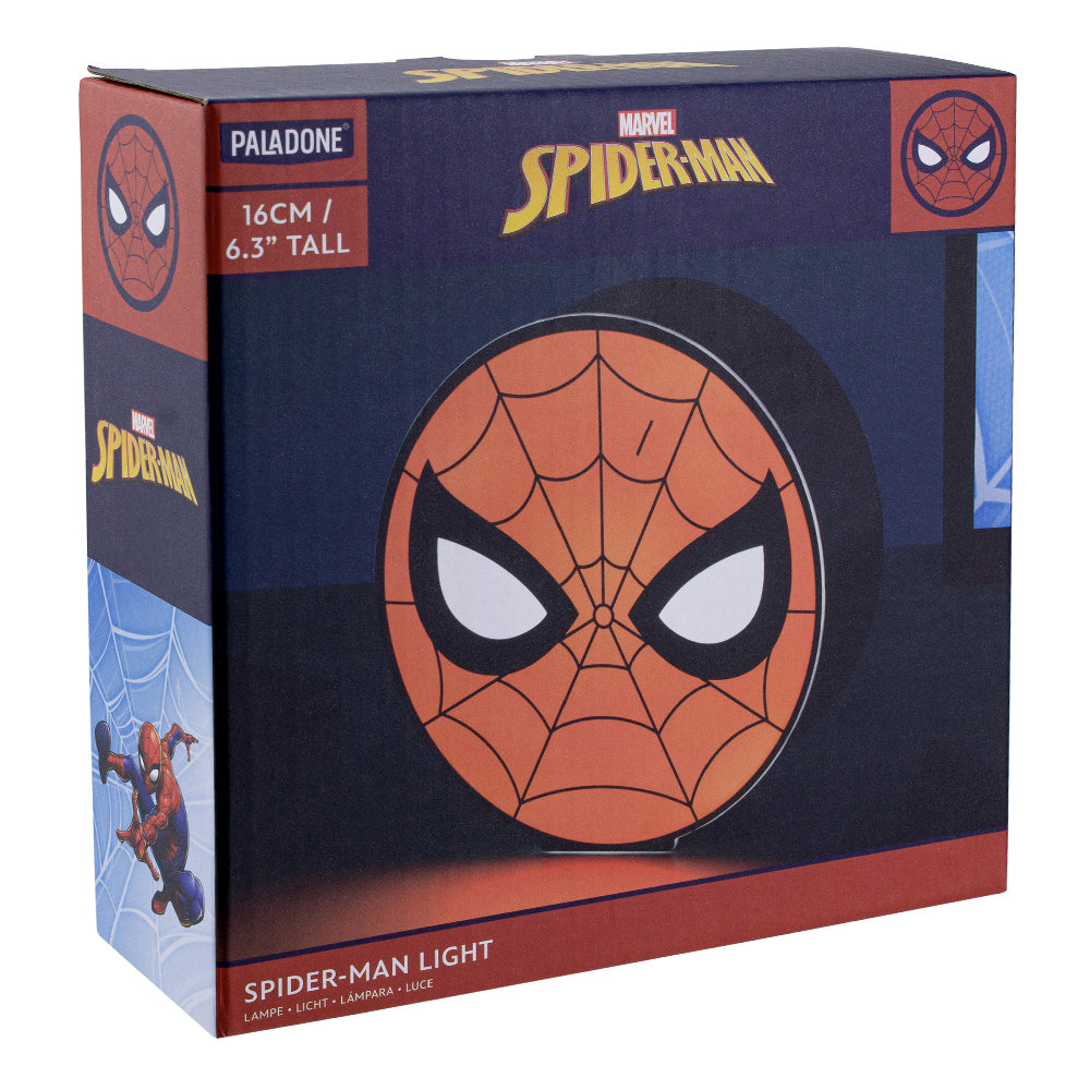 Paladone 16cm Spiderman Round Box Light Kids/Children Bedside Lamp