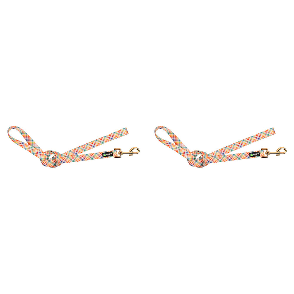 2PK Eco-Pup Dog Walking Lead/Leash 120cm Narrow 20mm Check