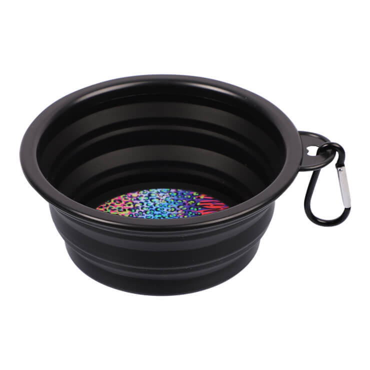 3PK Eco-Pup Travel Portable On The Go Dog Bowl Wild Pattern