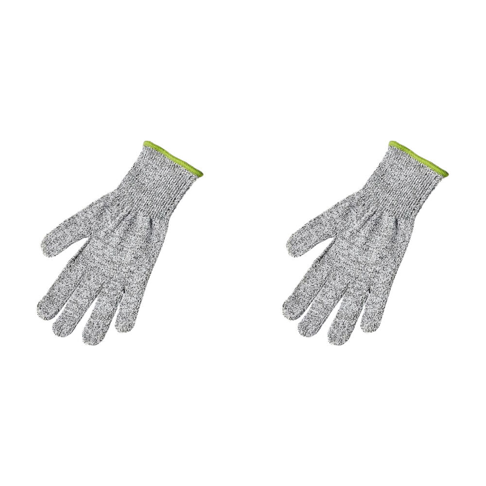 2PK Prepara Cut Resistant Kitchen Chef Butcher Glove Mitten Protection 23cm Grey