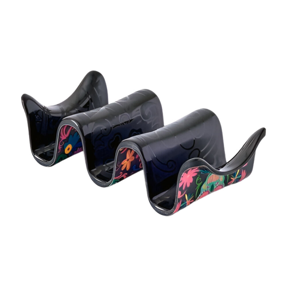 6PK Prepara Melamine Multiple Tortilla Taco Holder Stand Day of the Dead Ed 18cm