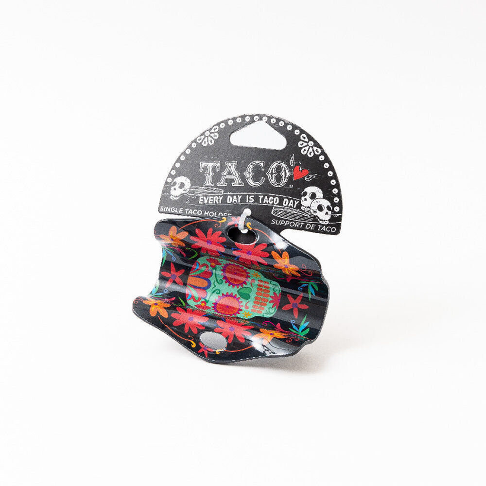 3PK Prepara Melamine Single Tortilla Taco Holder Stand Day of the Dead Edition 9cm