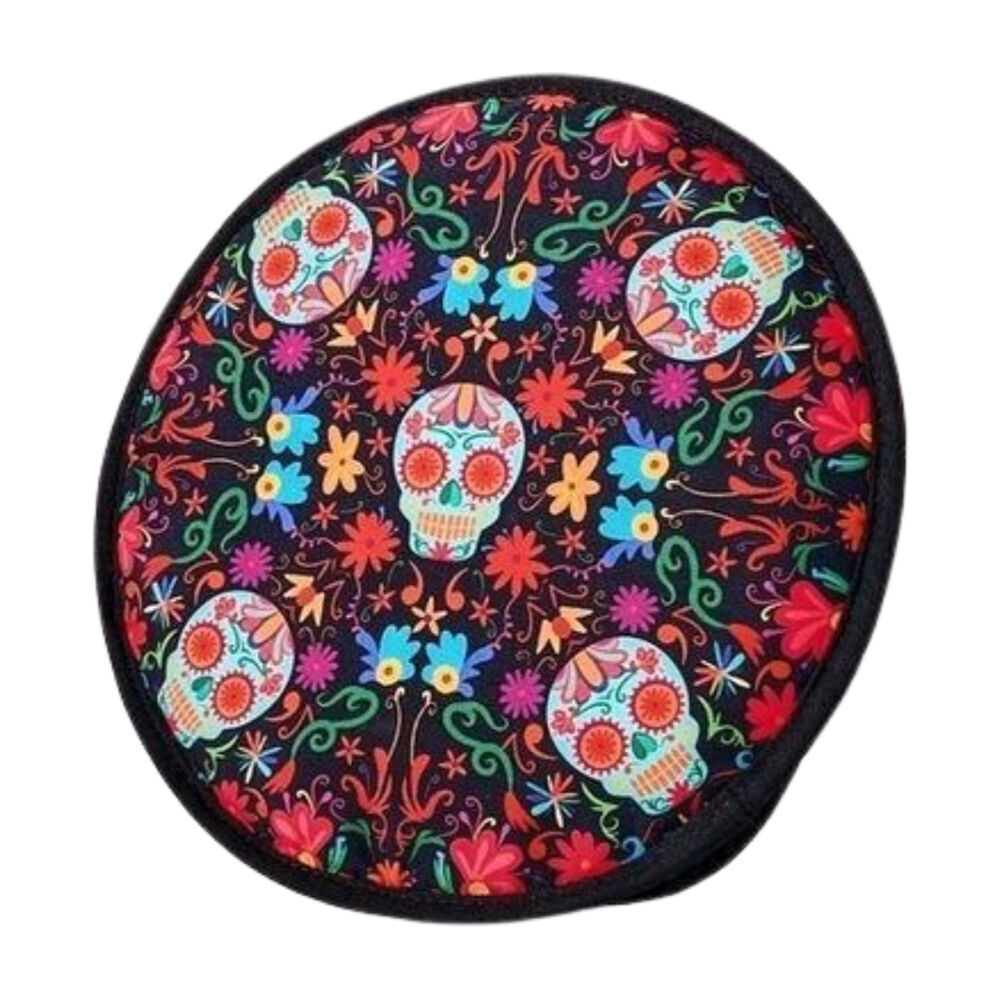Prepara Insulated Taco Party Tortilla Warmer Pouch Day of the Dead Ed 26cm Black