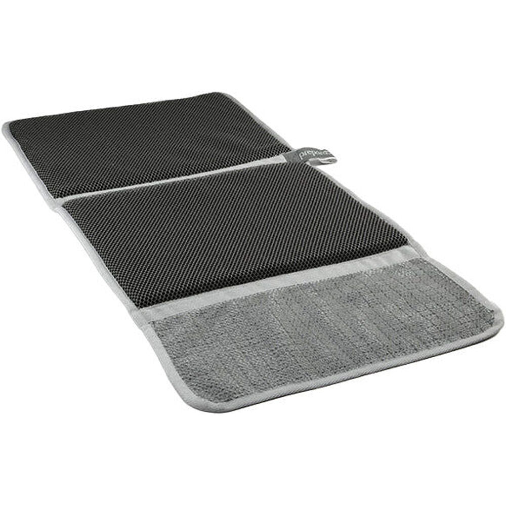 Prepara Drydock Deluxe Antibacterial Dish Drying Mat 66 x33cm Grey