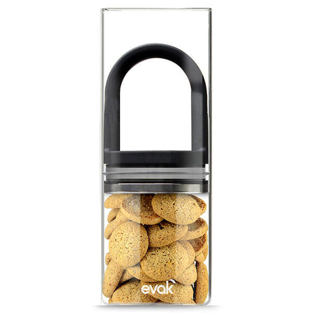 Prepara Evak 1.36L Mini Food Storage Container w/ Gloss Handle Large Black
