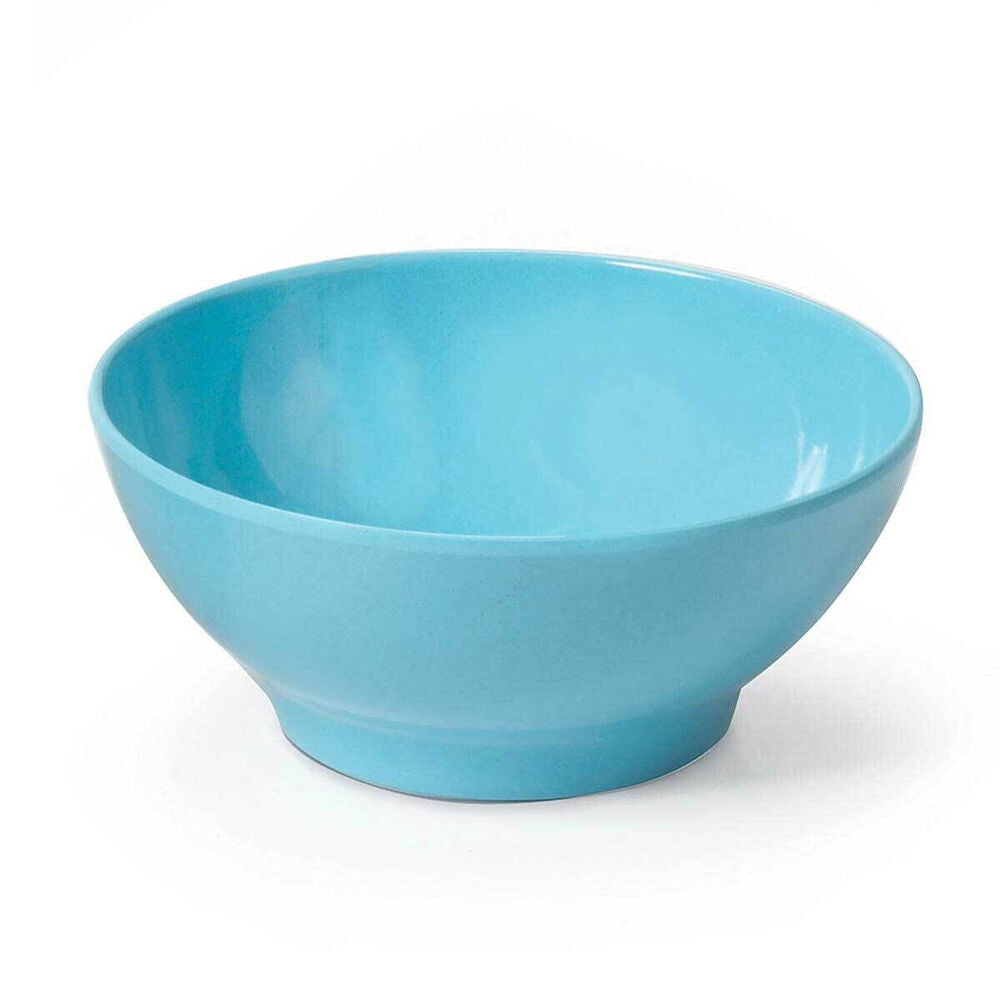10PK Campfire Bamboo Serving Bowl Tableware Round 15cm - Blue