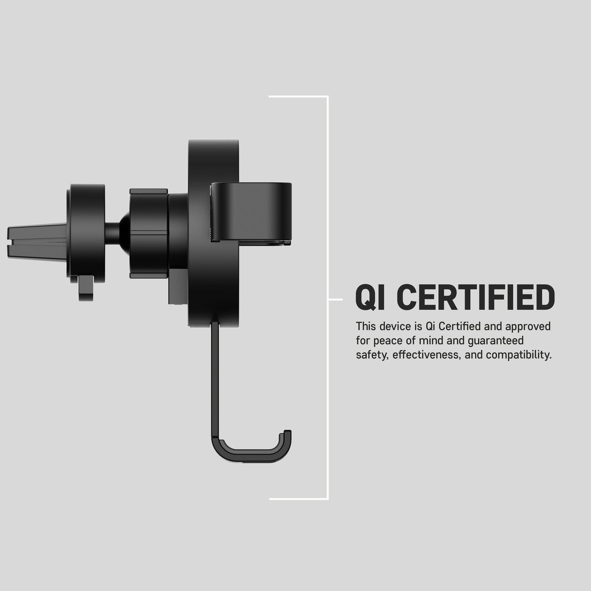 PushStart 10w QI Fast Charge Wireless Car Vent Mount