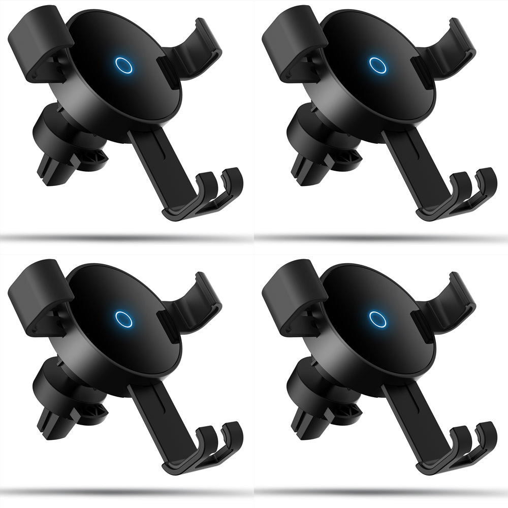 4PK PushStart 10w QI Fast Charge Wireless Car Vent Mount