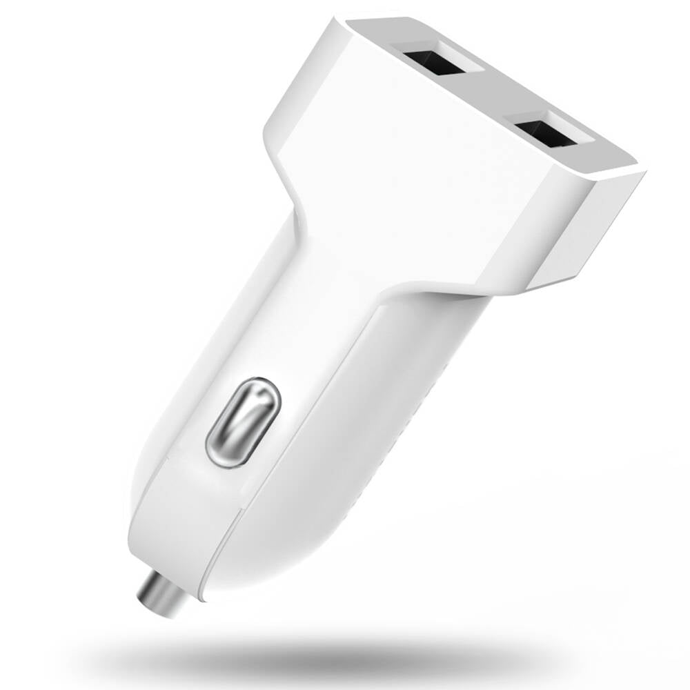 4PK PushStart 12w Dual Port Car Charger