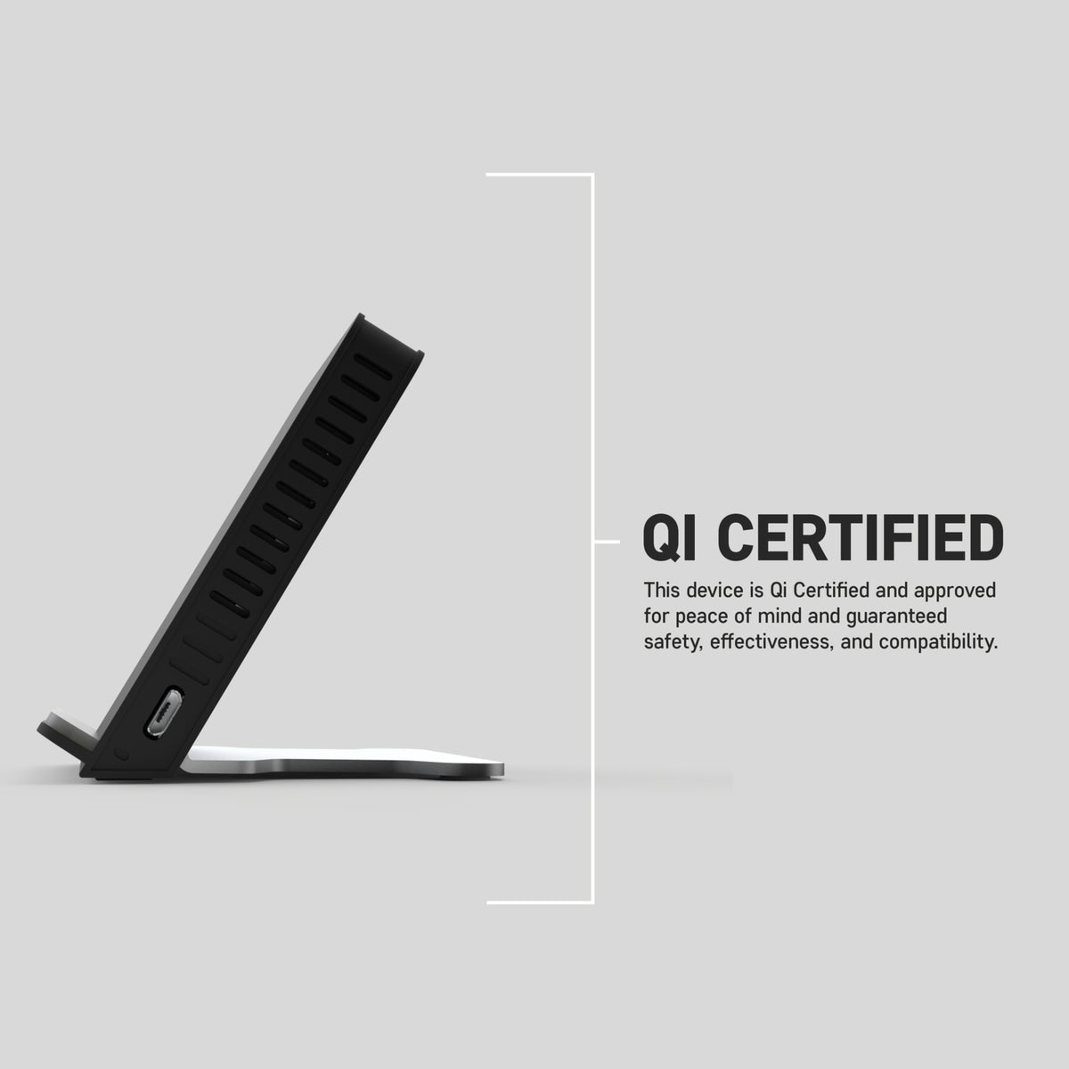 PushStart 10w QI Fast Charge Wireless Stand