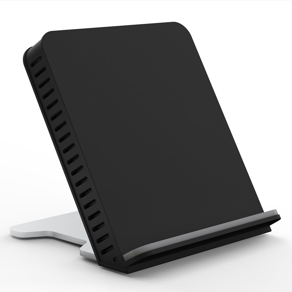4PK PushStart 10W QI Fast Charge Mobile Phone Wireless Stand Black