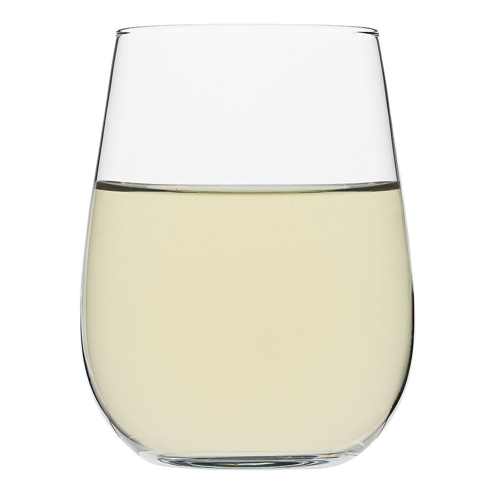 2x 6pc Porto Harvest Soda Lime Glass Stemless Wine Glasses Set 430ml Clear