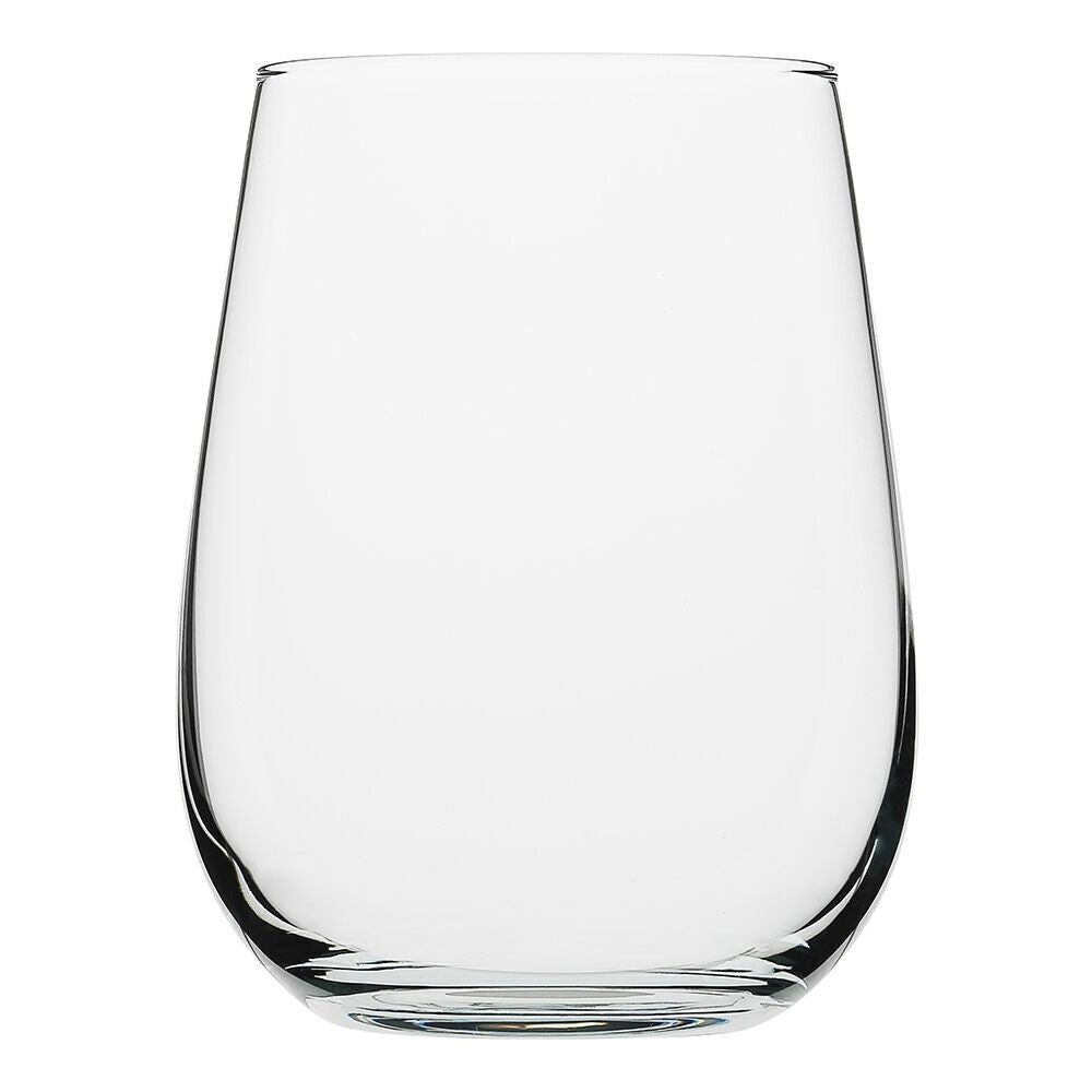 2x 6pc Porto Harvest Soda Lime Glass Stemless Wine Glasses Set 430ml Clear