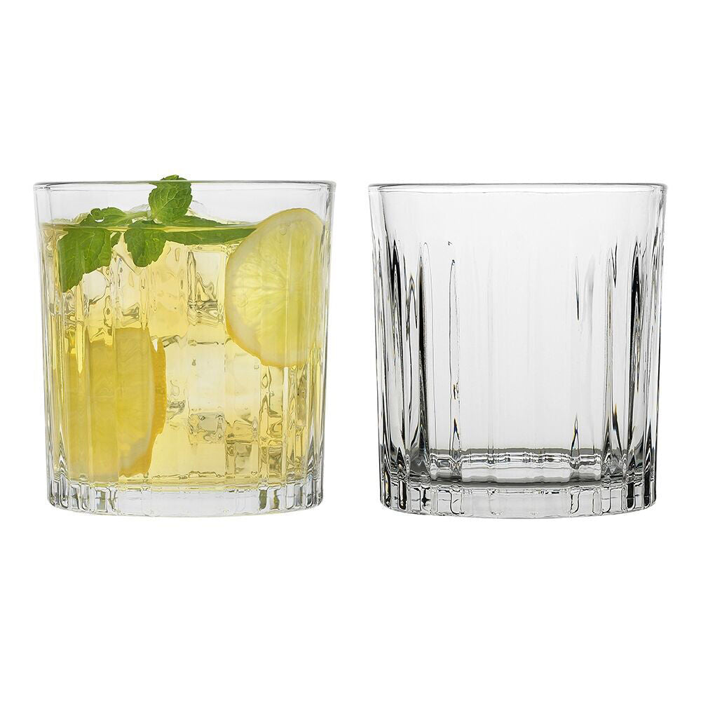 6pc Porto Peyton Soda Lime Glass Tumblers Drinkware Set 280ml Clear