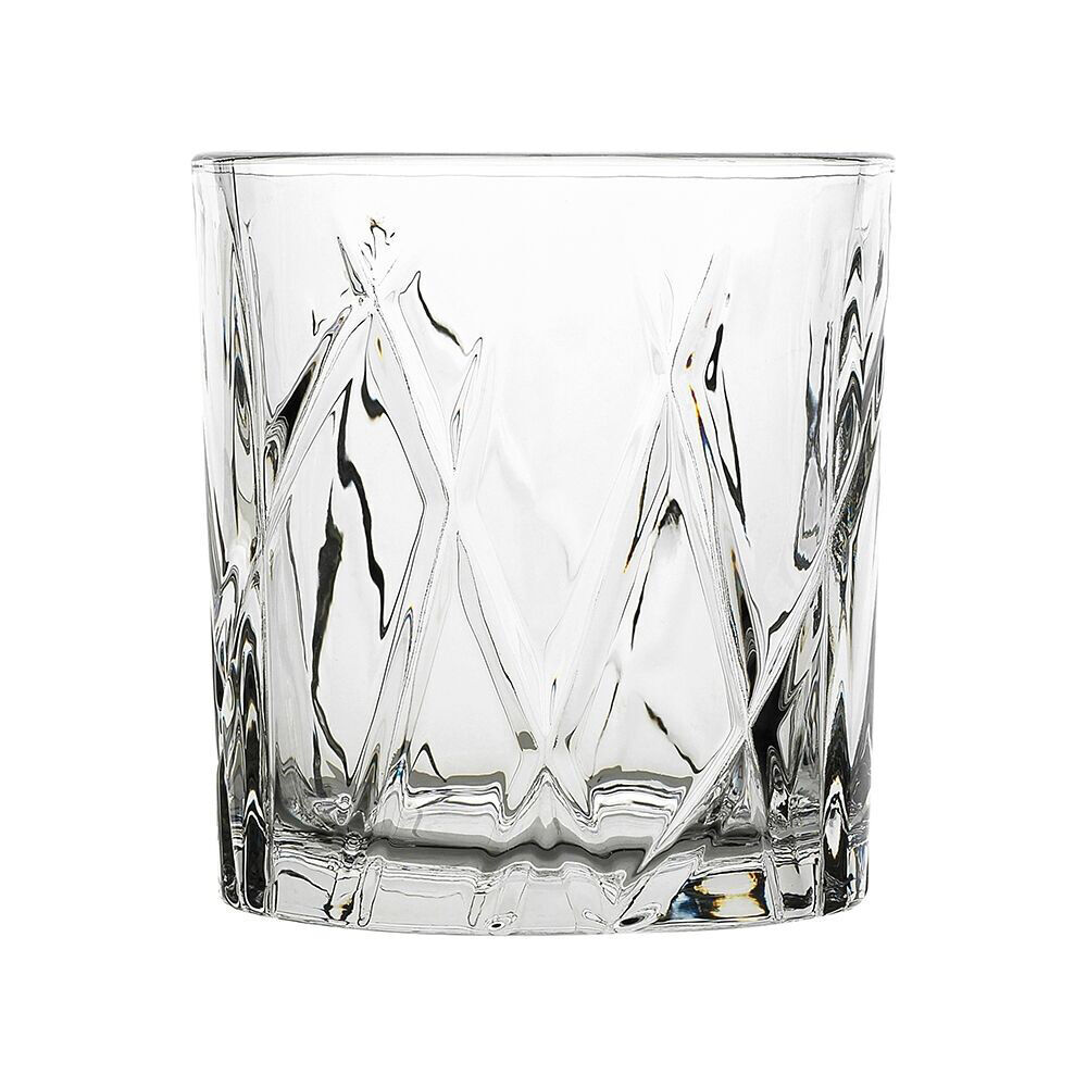 6pc Porto Riley Soda Lime Glass Tumblers Drinkware Set 280ml Clear
