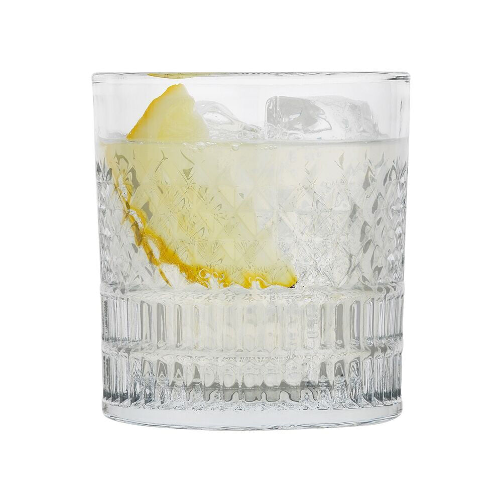 6pc Porto Addison Soda Lime Glass Tumblers Drinkware Set 280ml Clear