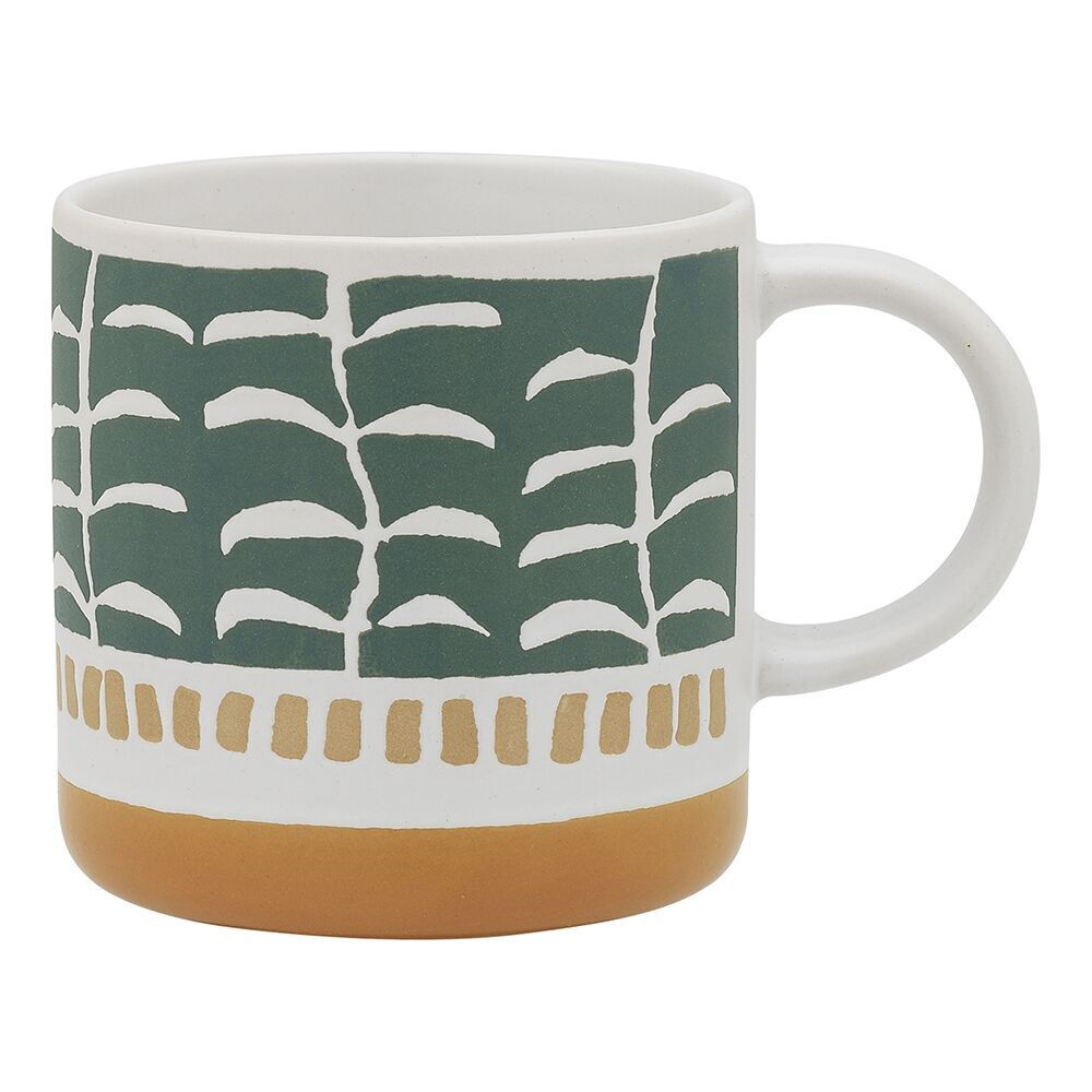 12PK Porto Vida Stoneware Drinking Mug w/ Handle 12cm/320ml - Jungle